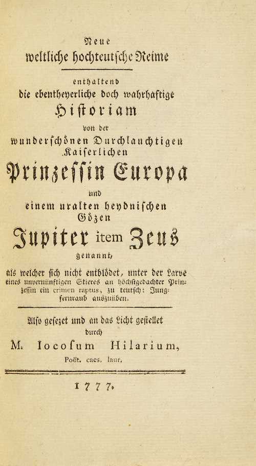 Bürger, Gottfried August (Pseudonym Iocus).